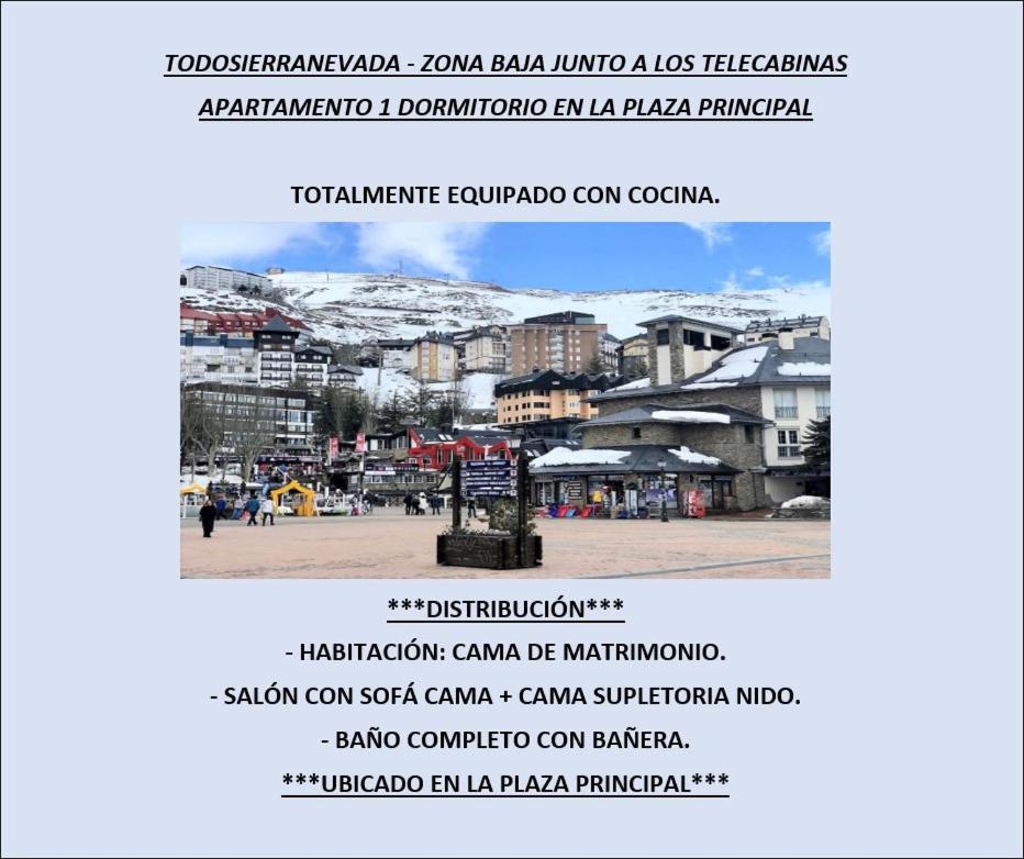 Ski Plaza Sierra Nevada&Zona Baja Exterior foto