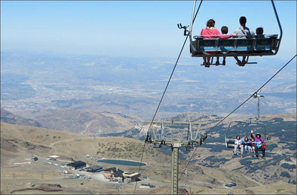 Ski Plaza Sierra Nevada&Zona Baja Exterior foto