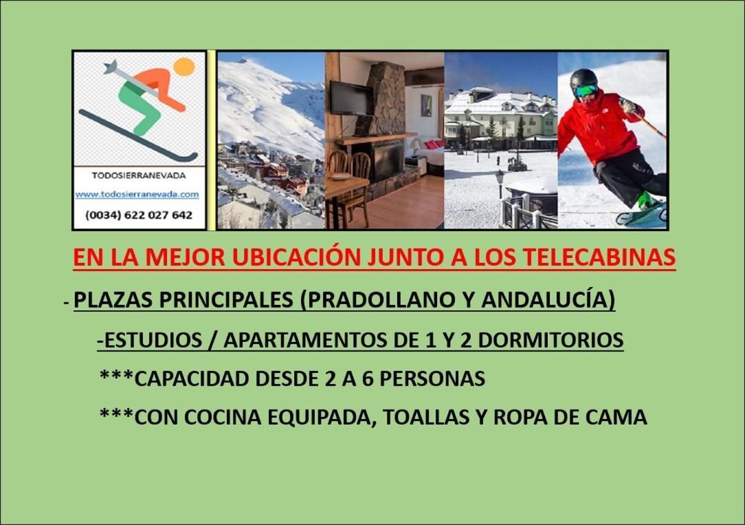 Ski Plaza Sierra Nevada&Zona Baja Exterior foto